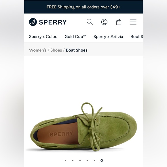 Sperry Women's Olive Suede Loafers - Picture 1 of 4